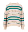 Max Mara Weekend Sweaters Beige In Nude