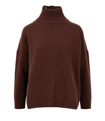 Max Mara Weekend Sweaters In Brown