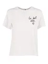 Max Mara Jersey T-shirt With Graphics In Multi