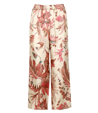 Max Mara Weekend Trousers In Animal Print