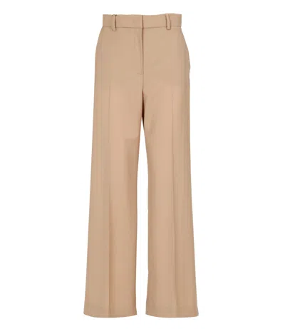 Max Mara Weekend Trousers Beige In Brown