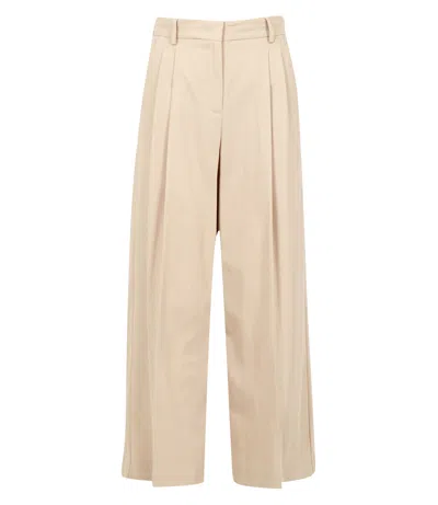 Max Mara Weekend Trousers Beige In Neutral