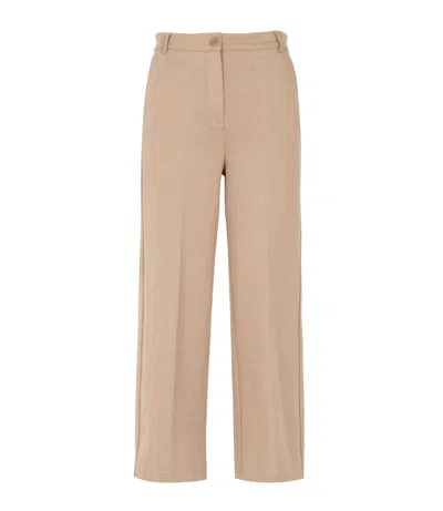 Max Mara Weekend Trousers Brown In Neutral