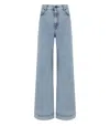 Max Mara Weekend Vega Light Blue Wide Leg Jeans In Light Blue