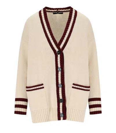 Max Mara Weekend Vicolo Ecru Cardigan In Beige