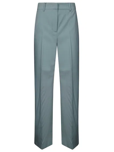 Max Mara Weekend Visivo Pantalone Largo Lana In Green