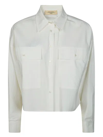 Max Mara Weekend Weekend Breathe Easy Mini Cotton Shirt For Women In Bianco