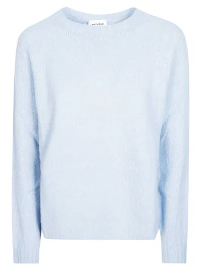 Max Mara Weekend Weekend Knit Sweater Base In Blue