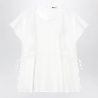 Max Mara Weekend Weekend-ready Cotton Poplin Blouse In White