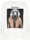 Max Mara Bacco Graphic Print Sweatshirt In White