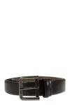 Max Mara Dark Brown Leather Belt