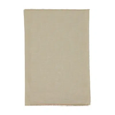 Max Mara Whisky Logo Scarf In Beige