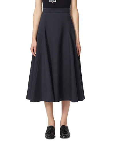 Max Mara Whisky Midi Skirt In Blue