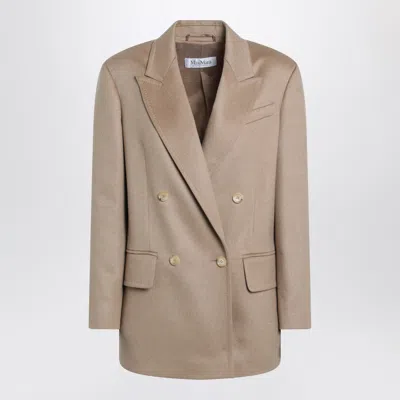 Max Mara Olimpia Double-breasted Wool Blazer In Brown
