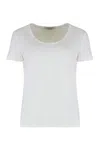 Max Mara White Cotton T-shirt In White