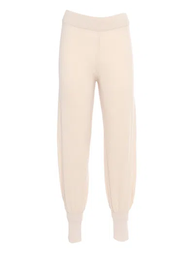 Max Mara Weekend Pantaloni Avorio Hiberis In White