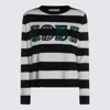 Max Mara Viterbo Two-tone Virgin Wool Sweater In Black