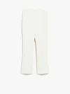 Max Mara Nepeta Ankle-length Trousers In Wool Crepe In White