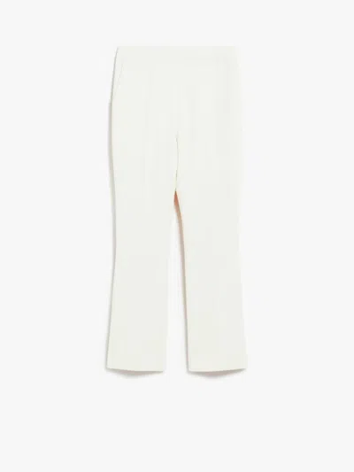 MAX MARA WHITE ANKLE-LENGTH TROUSERS