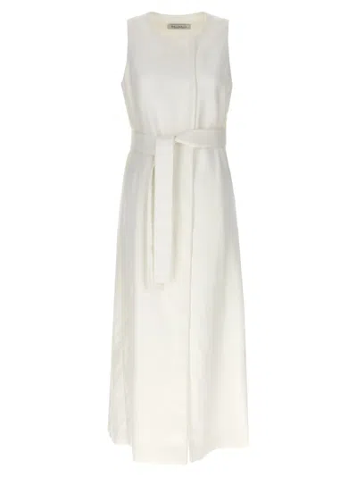 Max Mara White Aureo Maxi Waistcoat