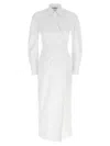Max Mara Wrap Design Dress Buttoned Cuffs In White