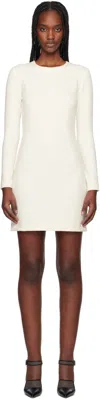 Max Mara White Bartolo Minidress In 001 White