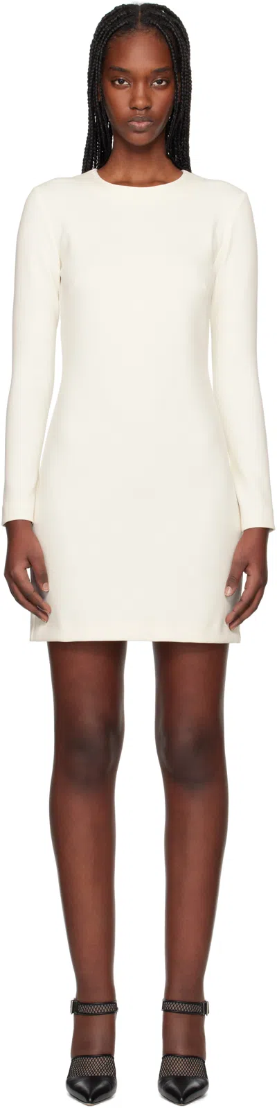Max Mara White Bartolo Minidress In 001 White
