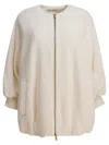 Max Mara Wool And Cashmere Knitted Jacket Jackets White In Neutral