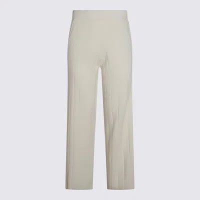 Max Mara White Cashmere Jardin Pants In Neutral