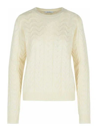 MAX MARA SUÉTER CUELLO REDONDO - BLANCO