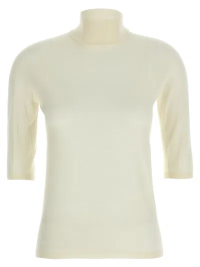 MAX MARA WHITE CECINA TURTLENECK SWEATER