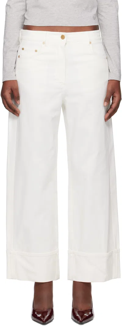 MAX MARA WHITE CERVIA JEANS