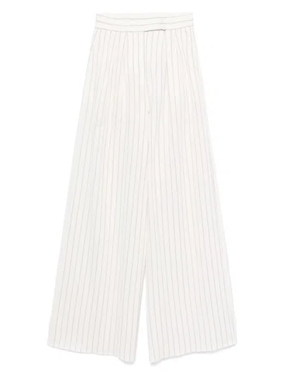 MAX MARA WHITE CLARION TROUSERS