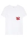 Max Mara White Classic Logo T-shirt In White