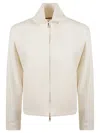 Max Mara White Coat With High Collar