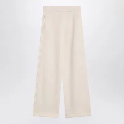 MAX MARA MAX MARA  WHITE COTTON AND SILK PANTS