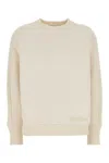 Max Mara Women Ivory Cotton Blend Cral Cardigan In White