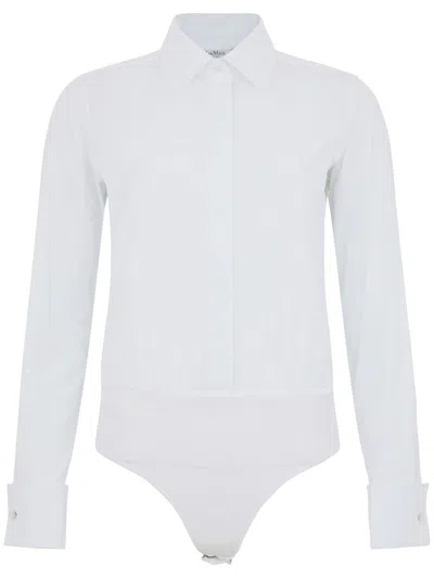 インナー・ルームウェアその他 Max Mara Bodysuit Shirt Max Mara Bodysuit Shirt In White | ModeSens