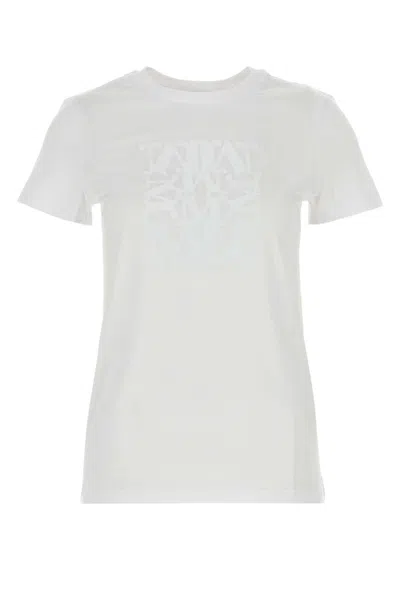 MAX MARA WHITE COTTON BRAVO T-SHIRT