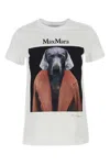 Max Mara Dog Print Cipria Cotton T-shirt