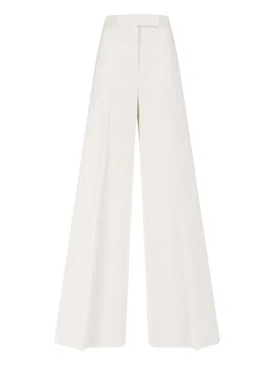 Max Mara Finish Wide Pants In White