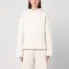 Max Mara White Cotton Hoodie In White