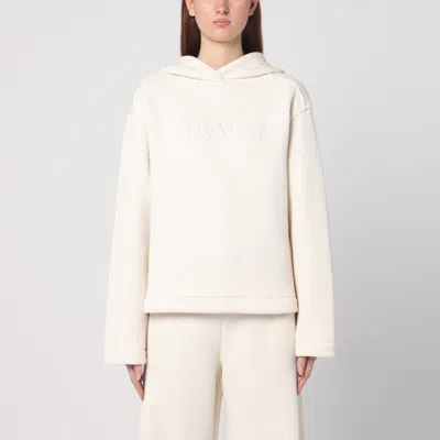 Max Mara White Cotton Hoodie