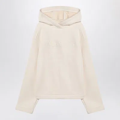 MAX MARA MAX MARA  WHITE COTTON HOODIE