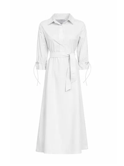 Max Mara White Cotton Poplin Mxmmirto Oversized Dress