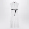Max Mara Studio Shirt Dress With Ruffles In White