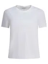 Max Mara White Cotton T-shirt In White