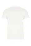 Max Mara Logo Embroidered Crewneck T-shirt In Bianco