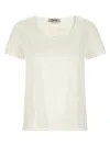 Max Mara White Cotton T-shirt In White