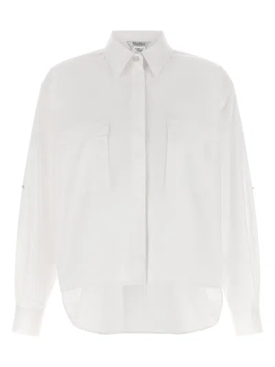 Max Mara White Cotton Women's Blouse